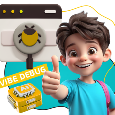 Тестирование & Vibe Debug. Охотники за багами - КИБЕРшкола программирования для детей, компьютерные курсы для школьников, начинающих и подростков - KIBERone г. Гусиноозерск