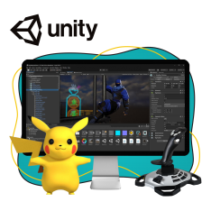Мир игр на Unity 2D на популярном движке + AI-помощники - КИБЕРшкола программирования для детей, компьютерные курсы для школьников, начинающих и подростков - KIBERone г. Гусиноозерск