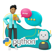 Умный чат-бот на Python - КИБЕРшкола программирования для детей, компьютерные курсы для школьников, начинающих и подростков - KIBERone г. Гусиноозерск