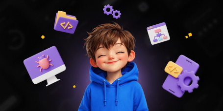 Идеальный сайт с нуля: код, дизайн и AI-помощник - КИБЕРшкола программирования для детей, компьютерные курсы для школьников, начинающих и подростков - KIBERone г. Гусиноозерск